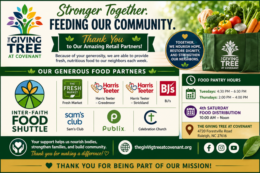 updated food pantry hours and partners